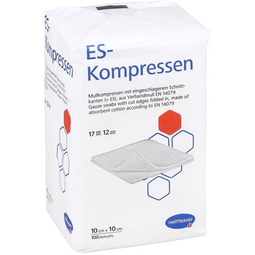 Es-kompressen unsteril 10x10 cm 12fach