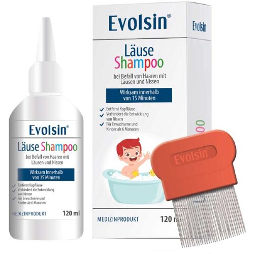 Evolsin Läuseshampoo mit Läusekamm