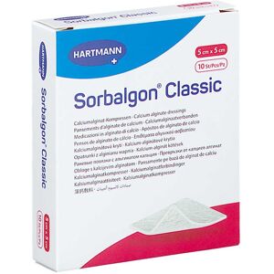 Sorbalgon Classic 5x5 Cm Calciumalginat-kompresse Sorbalgon Classic 5x5 Cm Calciumalginat-kompresse