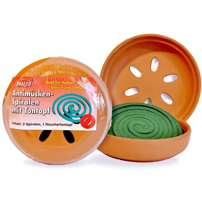 ALLPHARM Antimücken Spiralen mit Tontopf ALLPHARM Antimücken Spiralen mit Tontopf