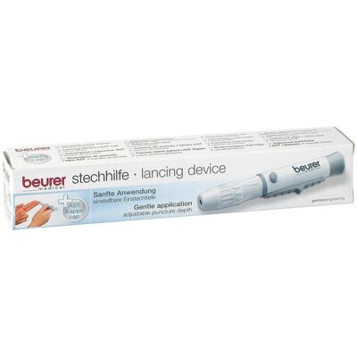Beurer Blutzuckermessgerät - Verstellbare Einstichtiefe - Blutentnahme Beurer Blutzuckermessgerät - Verstellbare Einstichtiefe - Blutentnahme