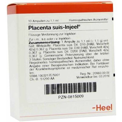 Heel Placenta Suis Ampullen - Medizinisches Produkt Heel Placenta Suis Ampullen - Medizinisches Produkt