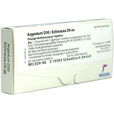 Weleda Argentum D30/echinacea D6 aa Ampullen Weleda Argentum D30/echinacea D6 aa Ampullen