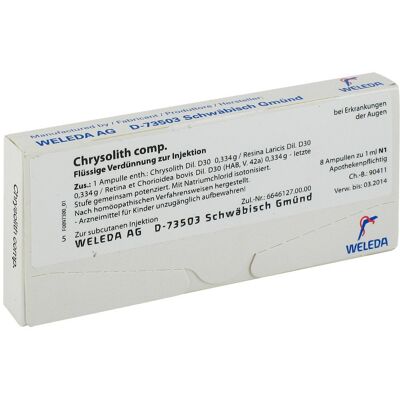 Weleda Chrysolith 8 x 1 ml - Nahrungsergänzung Weleda Chrysolith 8 x 1 ml - Nahrungsergänzung