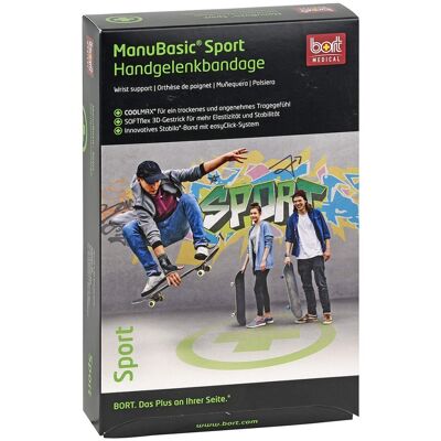 Bort Manubasic Sport Bandage rechts large schw/grün Bort Manubasic Sport Bandage rechts large schw/grün