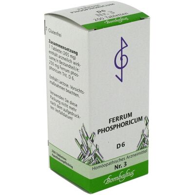 Bombastus Ferrum Phosphoricum D 6 Tabletten - Homöopathisches Arzneimittel Bombastus Ferrum Phosphoricum D 6 Tabletten - Homöopathisches Arzneimittel