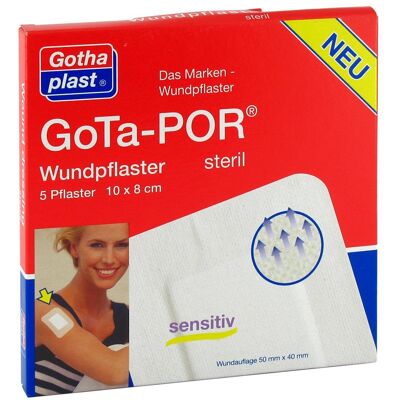 Gothaplast Gota-por Wundpflaster steril 80x100 mm Gothaplast Gota-por Wundpflaster steril 80x100 mm