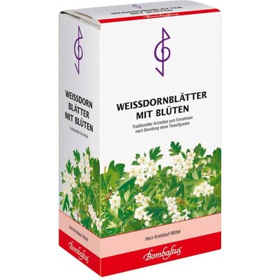 Weissdornblätter mit Blüten Bombaustus - Kräutertee Weissdornblätter mit Blüten Bombaustus - Kräutertee