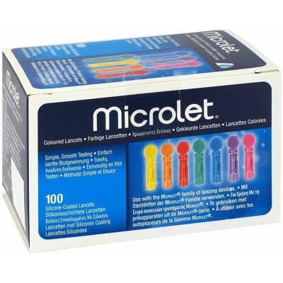 Bayer Microlet Farbige Lanzetten - 28g/0.5mm - Lanzetten Bayer Microlet Farbige Lanzetten - 28g/0.5mm - Lanzetten