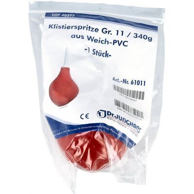 Klistierspritze 340 g Größe 11 birnf.Weich Pvc Klistierspritze 340 g Größe 11 birnf.Weich Pvc