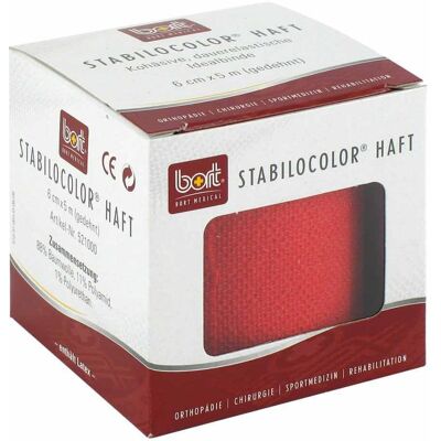 Bort Stabilocolor haft Binde 6cm rot Bort Stabilocolor haft Binde 6cm rot