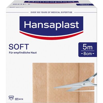 Hansaplat Hansaplast Soft Pflaster 5mx8cm Rolle Hansaplat Hansaplast Soft Pflaster 5mx8cm Rolle
