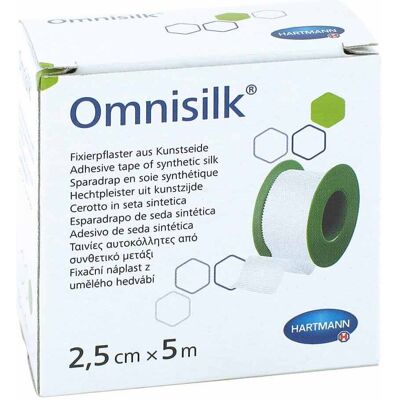 Omnisilk Fixierpflaster Kunstseide 2,5 cmx5 m Omnisilk Fixierpflaster Kunstseide 2,5 cmx5 m