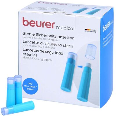 Beurer Bluttest, Sicherheitslanzetten 100 St. - Lancets - Lancets Beurer Bluttest, Sicherheitslanzetten 100 St. - Lancets - Lancets