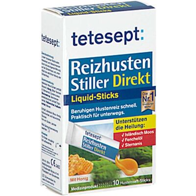 Tetesept Reizhusten Stiller Direkt Liquid Sticks Tetesept Reizhusten Stiller Direkt Liquid Sticks