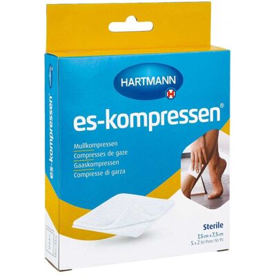 ES-Steril Kompressen 7,5x7,5cm - Wundversorgung ES-Steril Kompressen 7,5x7,5cm - Wundversorgung