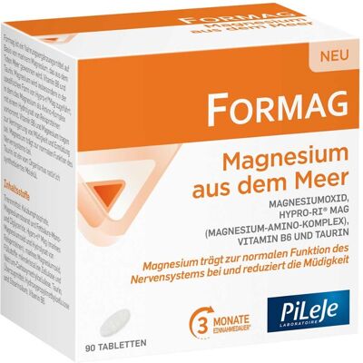 Pileje Formag Marine Magnesium 90 Tabletten - Nahrungsergänzung Pileje Formag Marine Magnesium 90 Tabletten - Nahrungsergänzung