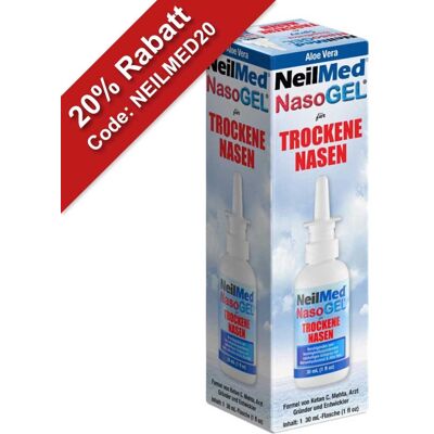 NeilMed NasoGel Nasenbefeuchter Spray - 30ml - Nasengel Spray für Trockene Nasen NeilMed NasoGel Nasenbefeuchter Spray - 30ml - Nasengel Spray für Trockene Nasen