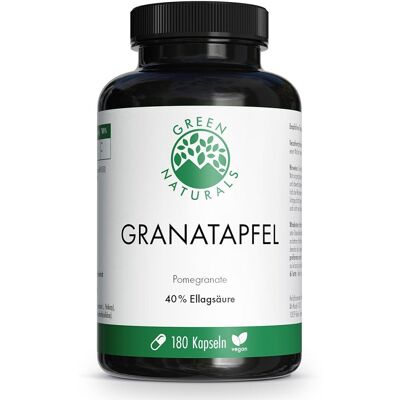 GREEN NATURALS Granatapfel + 40% Ellagsäure Kapseln GREEN NATURALS Granatapfel + 40% Ellagsäure Kapseln