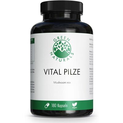 GREEN NATURALS Vital Pilze Cordyceps Reishi vegan GREEN NATURALS Vital Pilze Cordyceps Reishi vegan