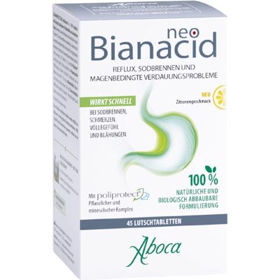 Aboca Neo Bianacid Lutschtabletten Zitronengeschmack Aboca Neo Bianacid Lutschtabletten Zitronengeschmack