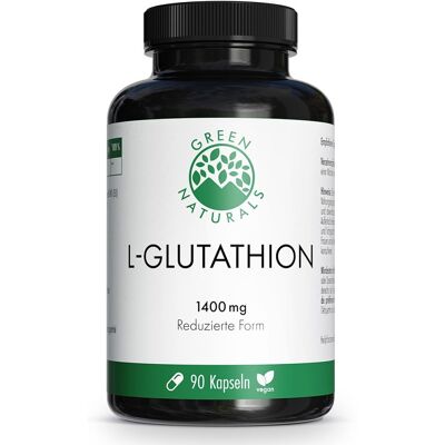 Green Naturals® L-Glutathion 1.400 mg Kapseln vegan Green Naturals® L-Glutathion 1.400 mg Kapseln vegan