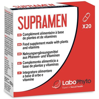 Labophyto Supramen - Verbesserte Erektion - 20 Kapseln Labophyto Supramen - Verbesserte Erektion - 20 Kapseln