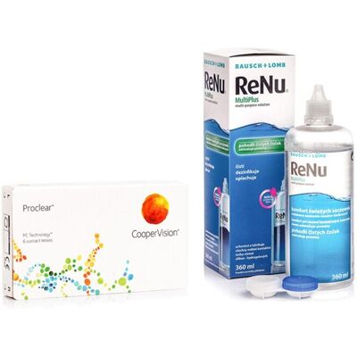 Proclear Sphere (6 Linsen) + ReNu MultiPlus 360 ml mit Behälter Proclear Sphere (6 Linsen) + ReNu MultiPlus 360 ml mit Behälter