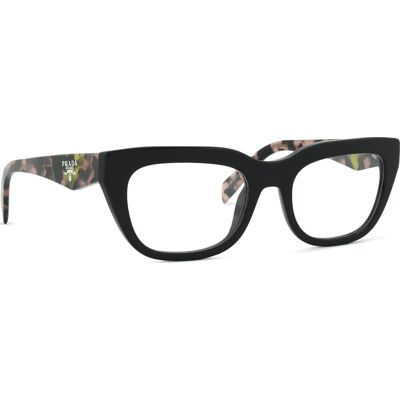 Prada PR A06V 13P1O1 Schwarzes Brillenrahmen - Brille Prada PR A06V 13P1O1 Schwarzes Brillenrahmen - Brille