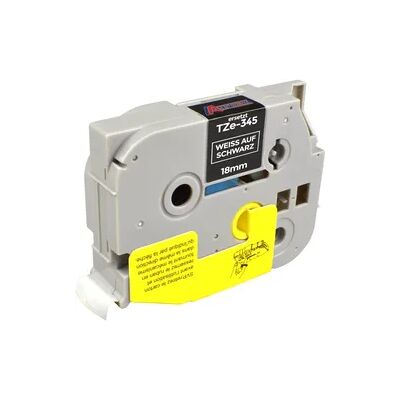 Ampertec P-Touch Band kompatibel zu TZe-345 weiß auf schwarz 18mm / 8m laminiert Ampertec P-Touch Band kompatibel zu TZe-345 weiß auf schwarz 18mm / 8m laminiert
