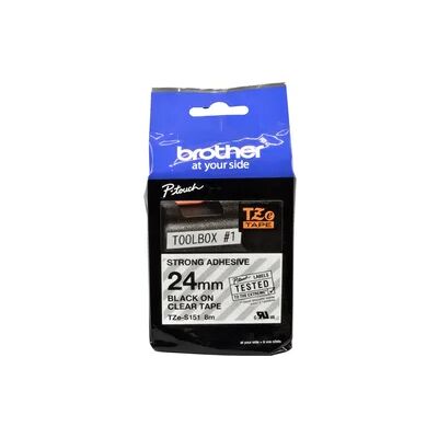 Brother P-Touch Band TZe-S151 schwarz auf transparent 24mm / 8m laminiert extra stark Brother P-Touch Band TZe-S151 schwarz auf transparent 24mm / 8m laminiert extra stark