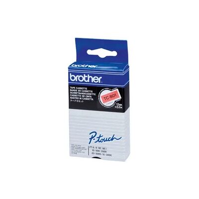 Brother P-Touch Band TC-B01 schwarz auf signal orange 12mm / 6,7m laminiert Brother P-Touch Band TC-B01 schwarz auf signal orange 12mm / 6,7m laminiert
