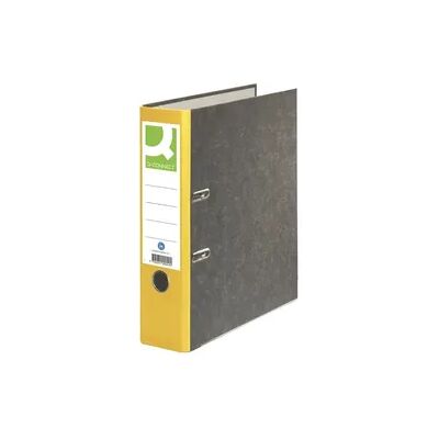 Q-Connect Wolkenmarmor-Ordner - A4, 80 mm, gelb Q-Connect Wolkenmarmor-Ordner - A4, 80 mm, gelb