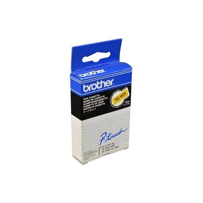 Brother P-Touch Band TC-601 schwarz auf gelb 12mm / 7,7m laminiert Brother P-Touch Band TC-601 schwarz auf gelb 12mm / 7,7m laminiert