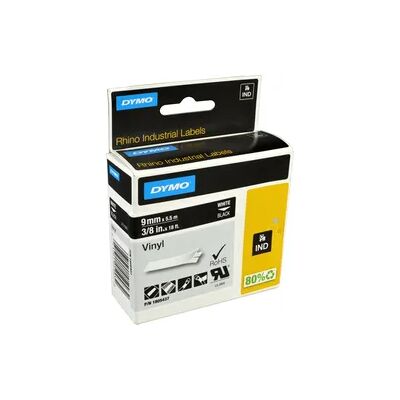 Dymo Label Band IND 1805437 weiß auf schwarz 9mm x 5,5m Vinyl Dymo Label Band IND 1805437 weiß auf schwarz 9mm x 5,5m Vinyl