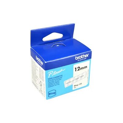 Originalband Brother Btag-135 12mm x 4m weiß auf transparent nicht laminiert Originalband Brother Btag-135 12mm x 4m weiß auf transparent nicht laminiert