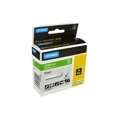 Dymo Label Band IND 1805414 weiß auf grün 12mm x 5,5m Vinyl Dymo Label Band IND 1805414 weiß auf grün 12mm x 5,5m Vinyl