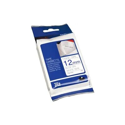 Brother P-Touch Band TZe-FA3 blau auf weiß 12mm / 3m nicht laminiert Aufbügelschrift Brother P-Touch Band TZe-FA3 blau auf weiß 12mm / 3m nicht laminiert Aufbügelschrift