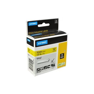 Dymo Label Band IND 18432 (S0718450) schwarz auf gelb 12mm x 5,5m Vinyl Dymo Label Band IND 18432 (S0718450) schwarz auf gelb 12mm x 5,5m Vinyl