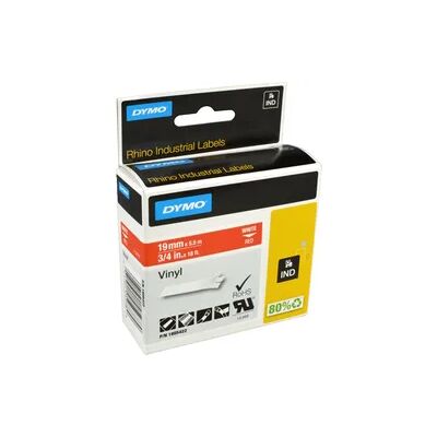 Dymo Label Band IND 1805422 weiß auf rot 19mm x 5,5m Vinyl Dymo Label Band IND 1805422 weiß auf rot 19mm x 5,5m Vinyl