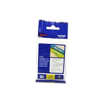 Brother P-Touch Band TZe-135 weiß auf transparent 12mm / 8m laminiert Brother P-Touch Band TZe-135 weiß auf transparent 12mm / 8m laminiert
