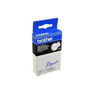 Brother P-Touch Band TC-203 blau auf weiß 12mm / 7,7m laminiert Brother P-Touch Band TC-203 blau auf weiß 12mm / 7,7m laminiert