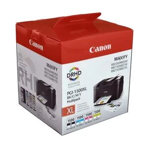 4 Canon Tinten 9182B010 PGI-1500XL Multipack KCMY 4 Canon Tinten 9182B010 PGI-1500XL Multipack KCMY
