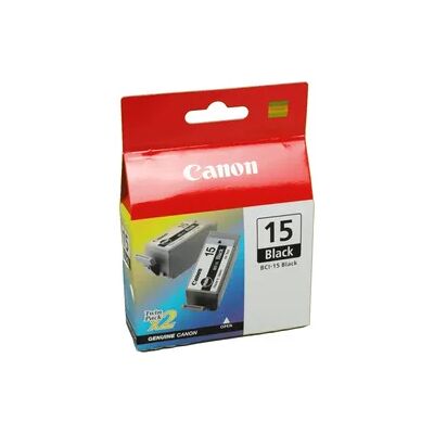 2 Canon Tinten 8190A002 BCI-15BK Doppelpack schwarz 2 Canon Tinten 8190A002 BCI-15BK Doppelpack schwarz