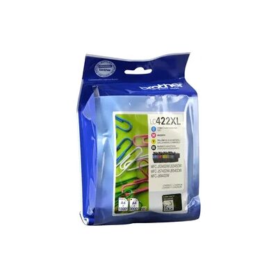 4 Brother Tinten LC-422XLVAL Multipack KCMY 4 Brother Tinten LC-422XLVAL Multipack KCMY