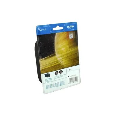 2 Brother Tinten LC-1100BKBP2DR Doppelpack schwarz 2 Brother Tinten LC-1100BKBP2DR Doppelpack schwarz