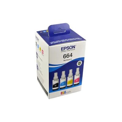4 Epson Nachfülltinten C13T664640 4-farbig T6646 4 Epson Nachfülltinten C13T664640 4-farbig T6646