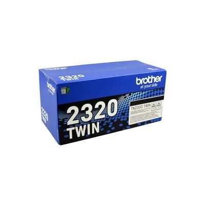 2 Brother Toner TN-2320TWIN Doppelpack schwarz 2 Brother Toner TN-2320TWIN Doppelpack schwarz