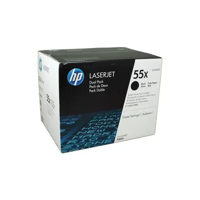 2 HP Toner CE255XD 55X Doppelpack schwarz 2 HP Toner CE255XD 55X Doppelpack schwarz