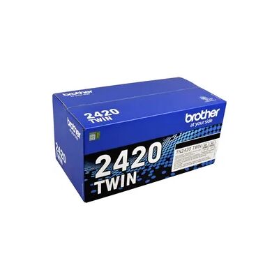 2 Brother Toner TN-2420TWIN Doppelpack schwarz 2 Brother Toner TN-2420TWIN Doppelpack schwarz